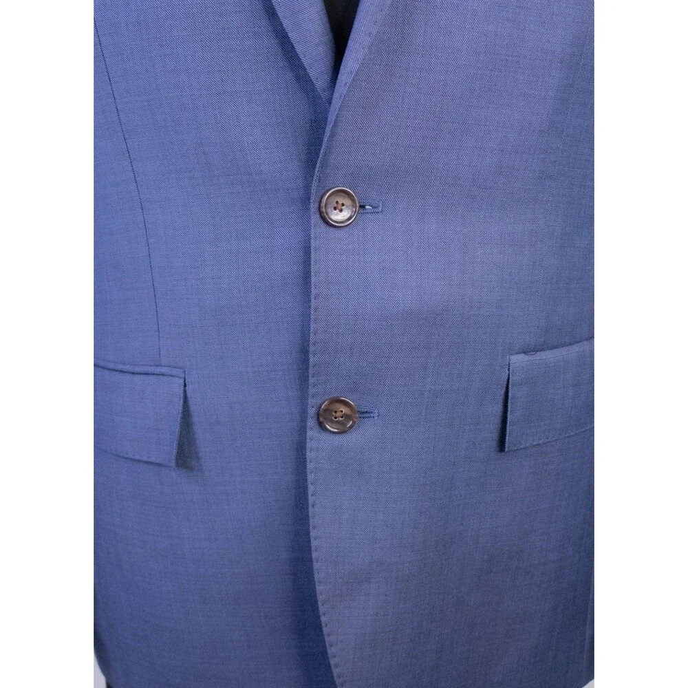 J.Crew Ludlow Tollegno 1900 Sz 38R Wool Sport Coat Blue Two Button Jacket